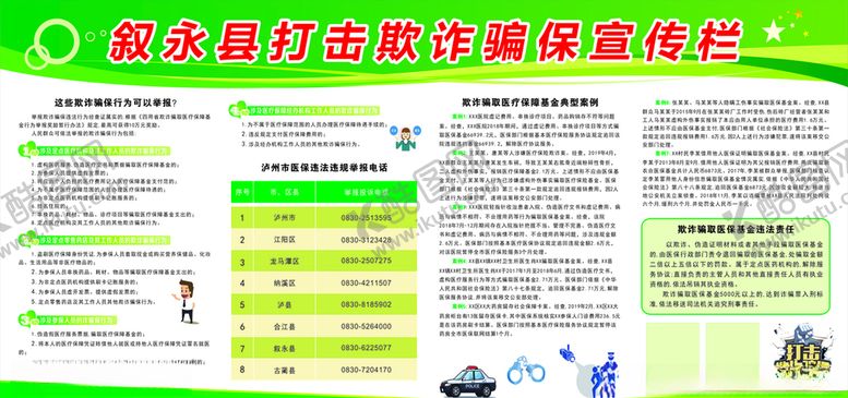 编号：62299210301213322998【酷图网】源文件下载-打击骗保宣传栏