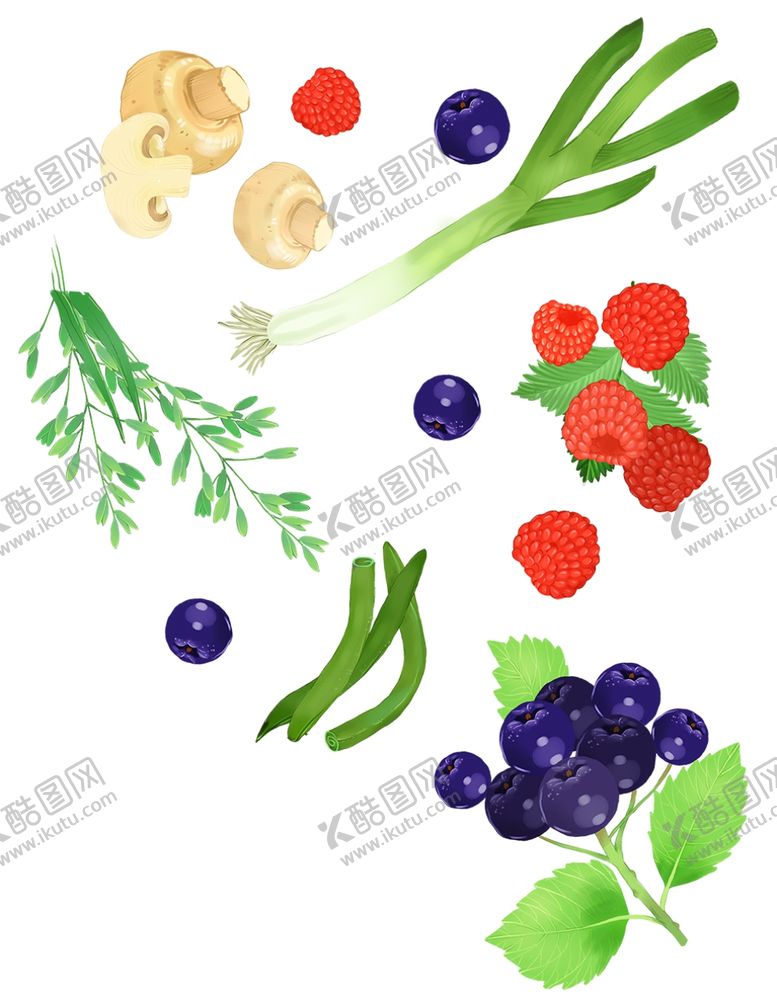 编号：19314603291125001765【酷图网】源文件下载-手绘蔬菜水果