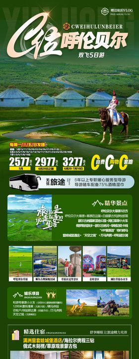 城市旅游攻略推广详情长图