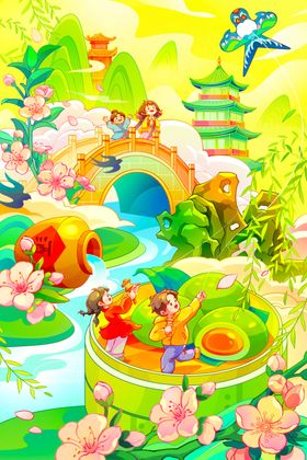 梦幻儿童游乐花园场景