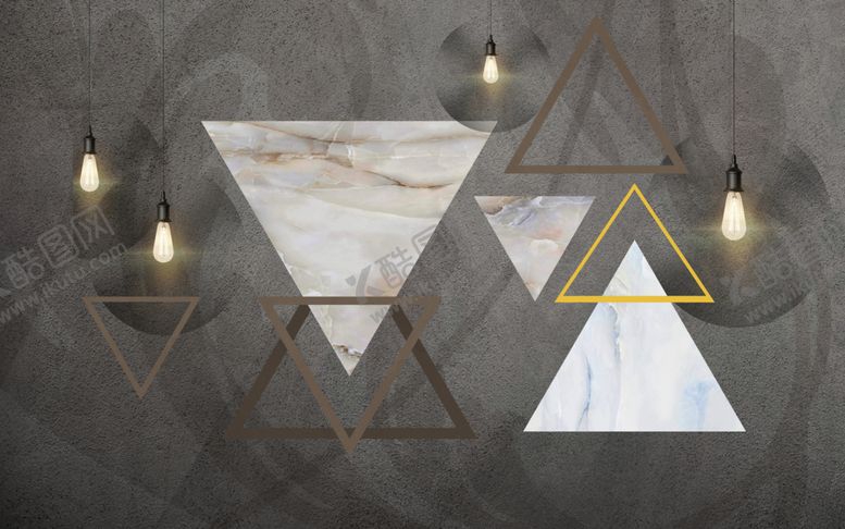编号：31724609260833344078【酷图网】源文件下载-三角形壁画