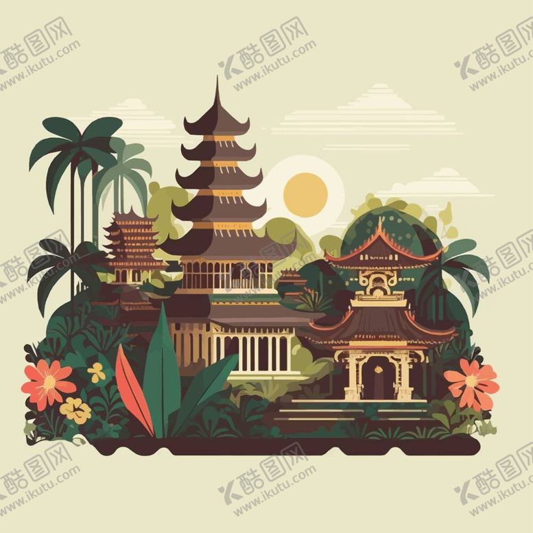 编号：53936112011205257237【酷图网】源文件下载-旅游景点建筑