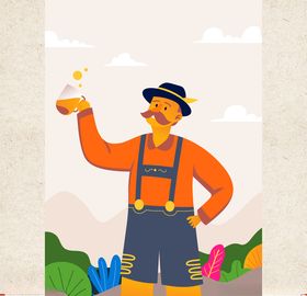 矢量人物扁人物职业人物