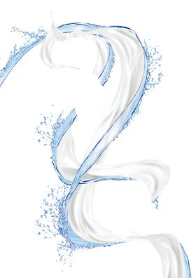 水花四溅浪图案护肤品海报浪图标
