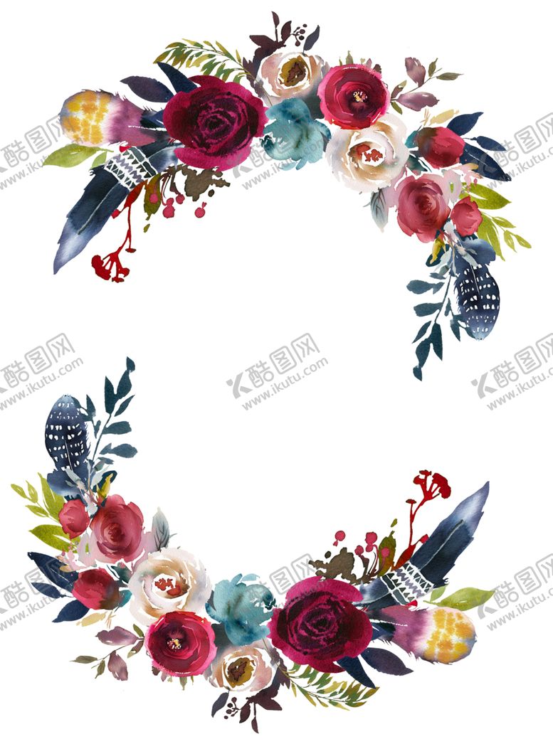 编号：29443301250718586860【酷图网】源文件下载-水彩花卉