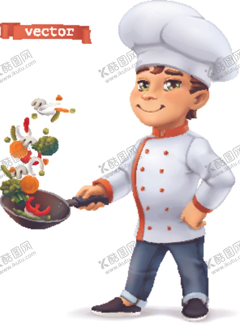 编号：38425807031854035791【酷图网】源文件下载-厨师抛锅装扮