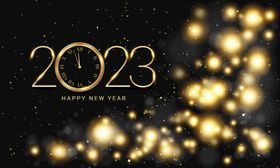 2023字体设计金色素材创意