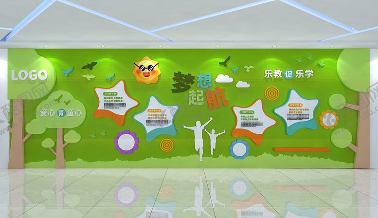 编号：62435001310309106647【酷图网】源文件下载-幼儿园文化墙 
