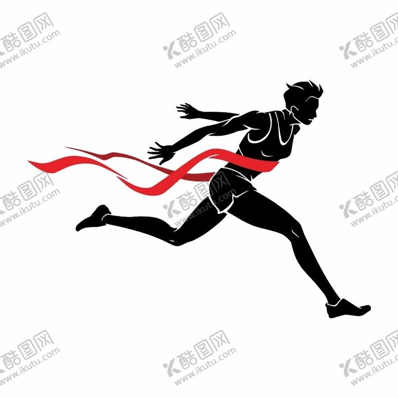 编号：48321302181400043244【酷图网】源文件下载-跑步运动员图案