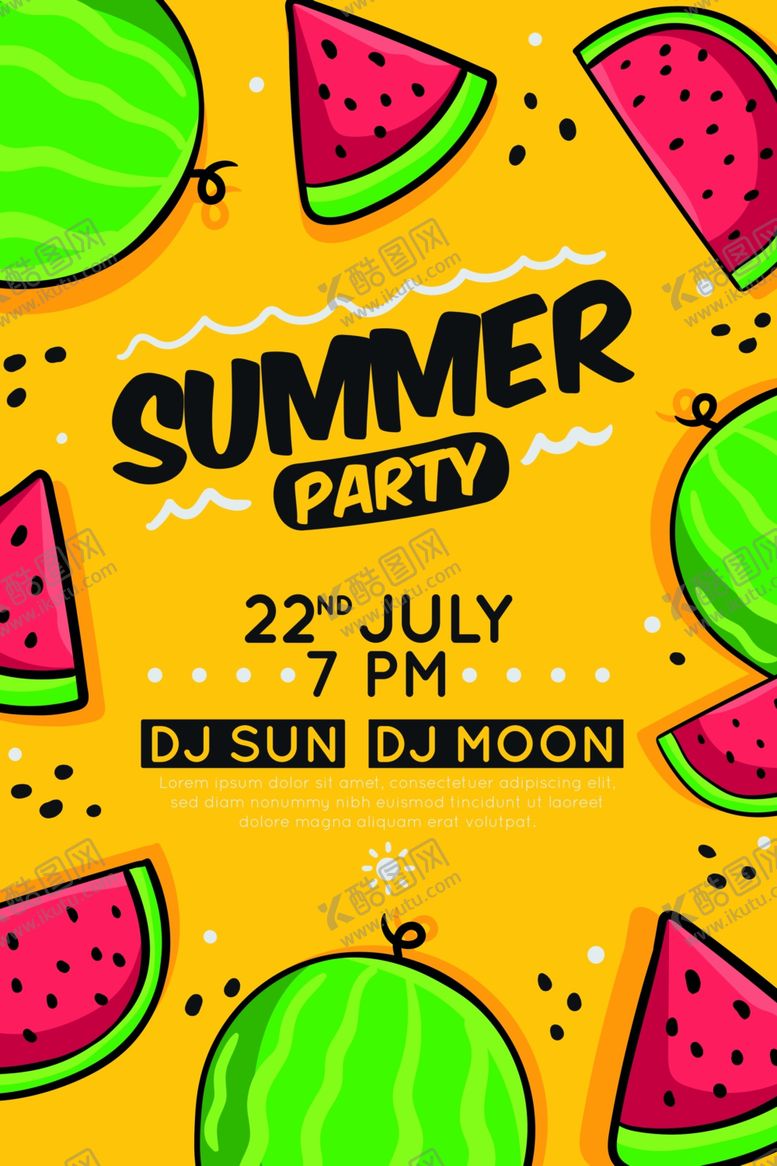 编号：15508110282258318997【酷图网】源文件下载-夏日海报