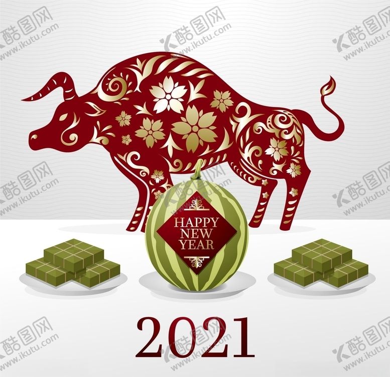 编号：59327505060914084996【酷图网】源文件下载-牛新年展板背景