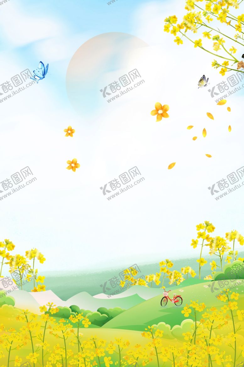 编号：30710009241622096892【酷图网】源文件下载-油菜花背景