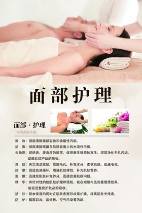 面部护理海报