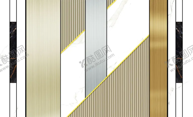 编号：87734701310900463222【酷图网】源文件下载-几何大理石金块造型背景墙