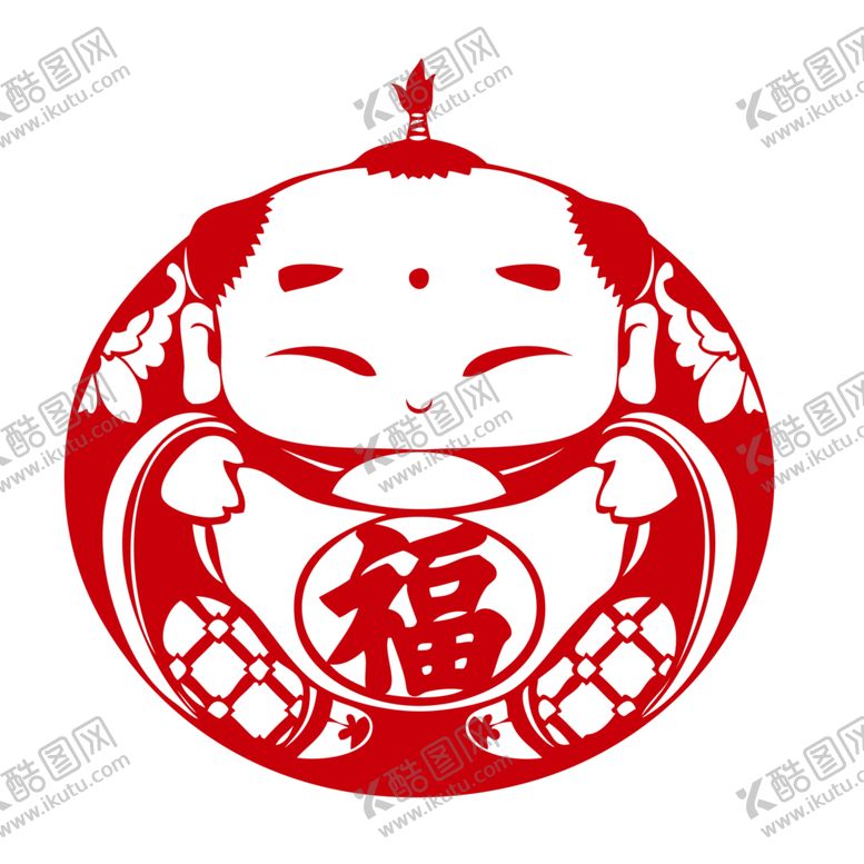 编号：56127009272241396050【酷图网】源文件下载-福字剪纸