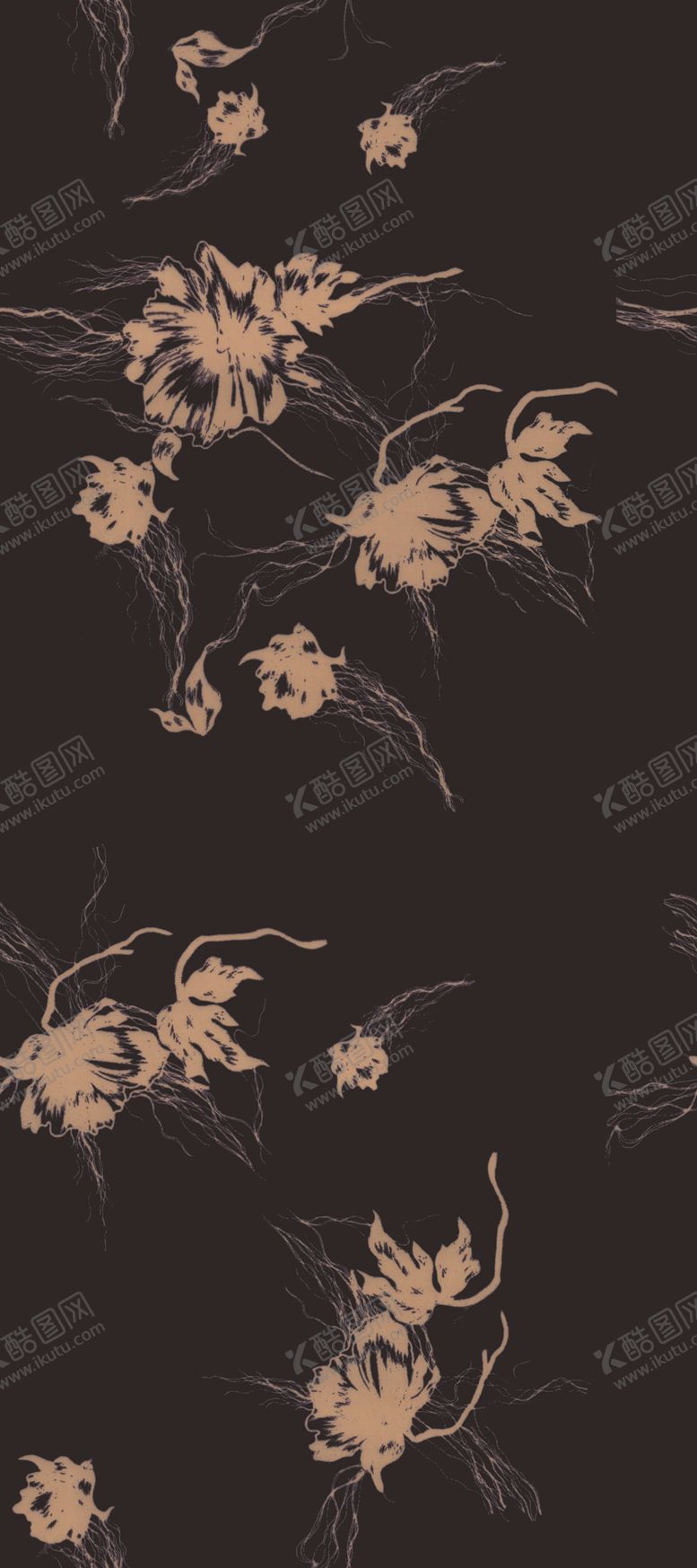 编号：32633105031452286463【酷图网】源文件下载-大牌手绘花印花水彩花数