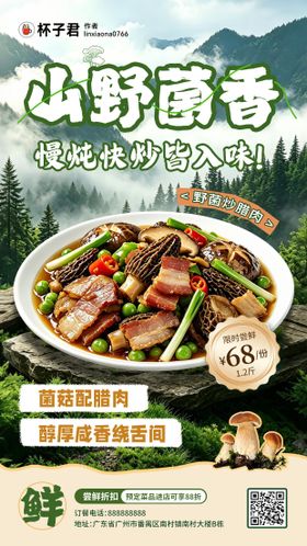 山野菌菇海报