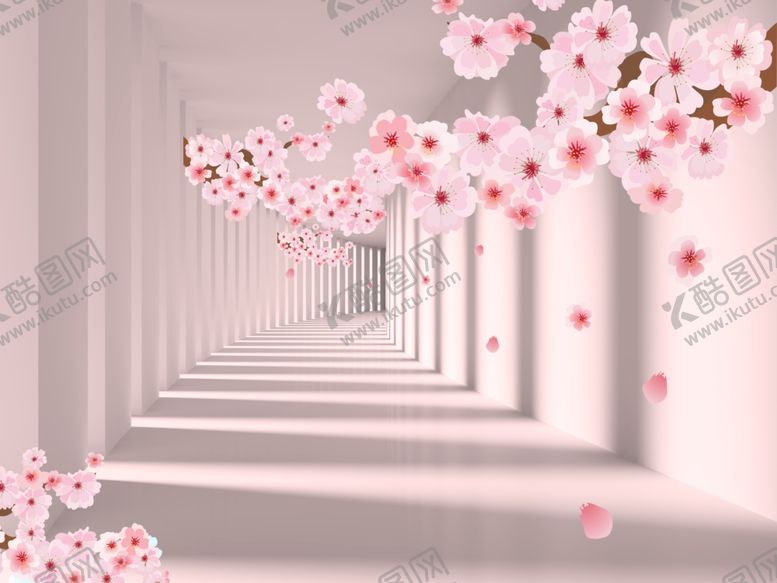 编号：23459710182105464304【酷图网】源文件下载-玫瑰花罗马柱