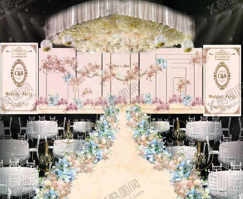编号：37328307070227091903【酷图网】源文件下载-香槟色婚礼