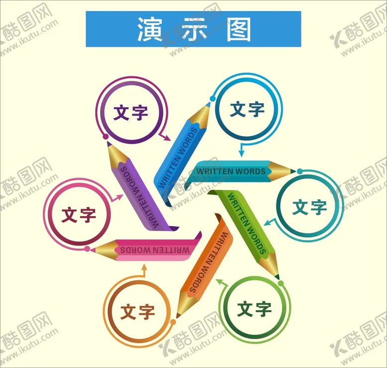 编号：86404401180151488423【酷图网】源文件下载-矢量铅笔演示图