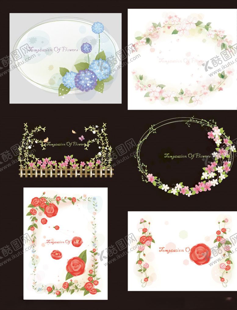 编号：20691109291855503802【酷图网】源文件下载-鲜花背景花卉图案矢量鲜花