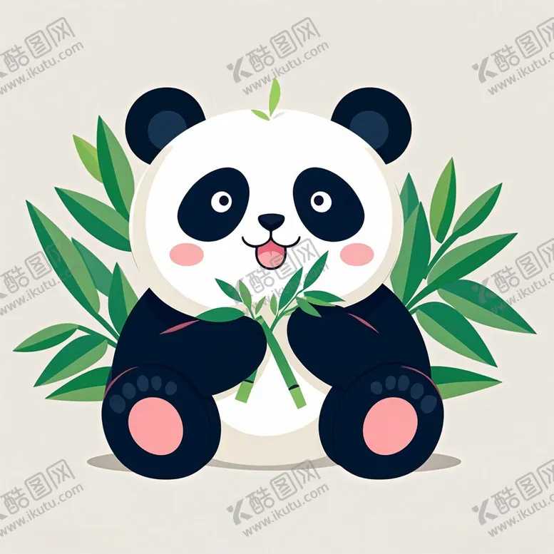 编号：88121202211221192371【酷图网】源文件下载-萌趣可爱熊猫