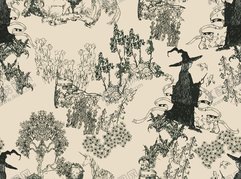 编号：85024312072301203123【酷图网】源文件下载-黑白花