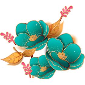 立体剪纸花