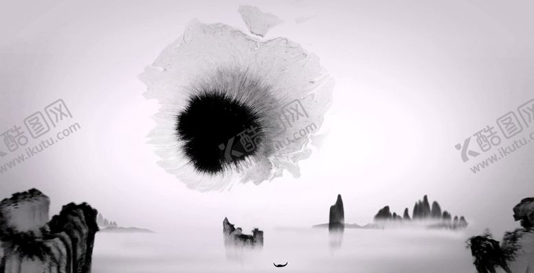 编号：83684505091227308093【酷图网】源文件下载-意境水墨山水