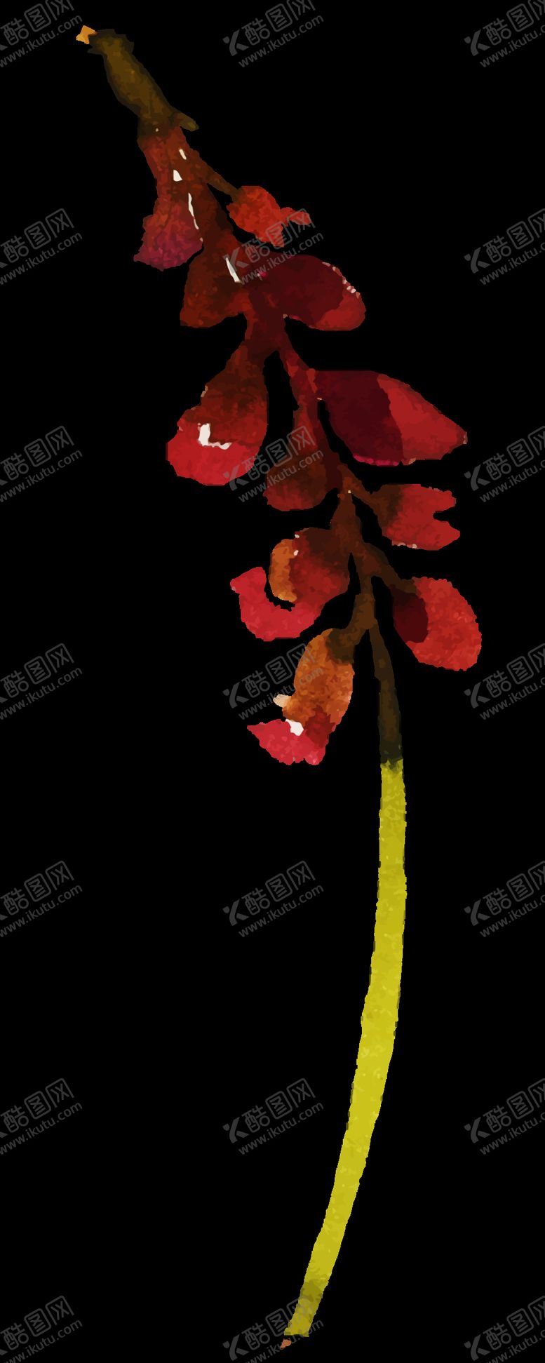 编号：88573305081030178161【酷图网】源文件下载-水彩花朵装饰图案