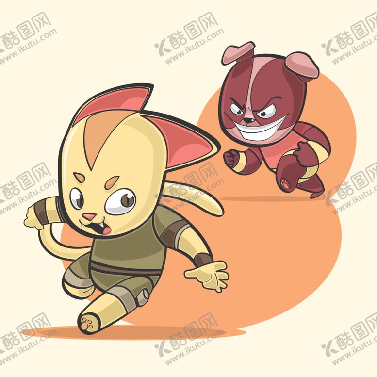 编号：12118009250808295525【酷图网】源文件下载-猫狗追逐