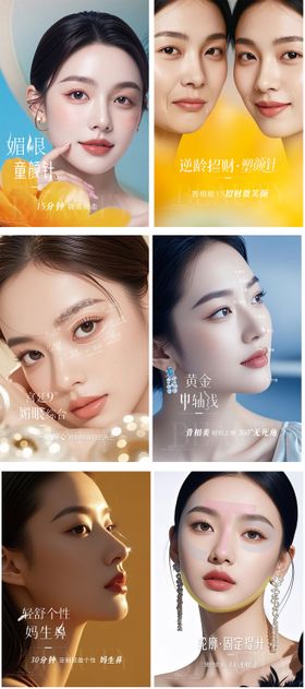 橱窗展示海报医美系列