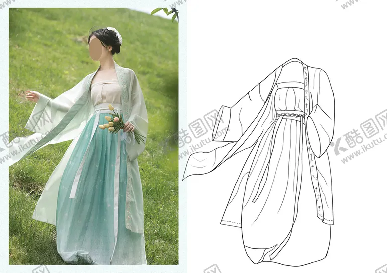 编号：49372609120049062630【酷图网】源文件下载-临摹汉服