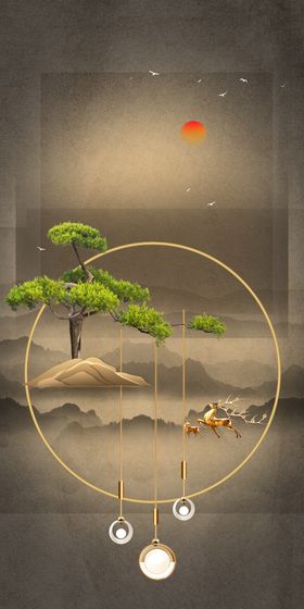 中式禅意景观静谧山水间