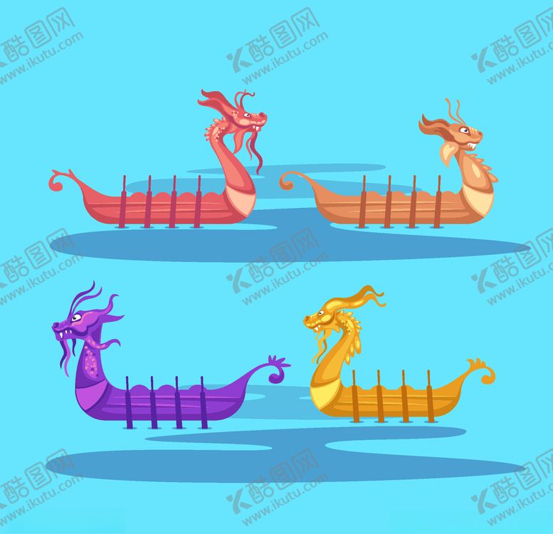 编号：50063109201500481498【酷图网】源文件下载-矢量端午龙舟