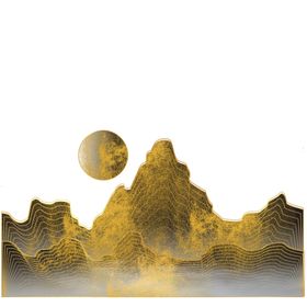 翠金山水png