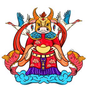 卡通牛形象