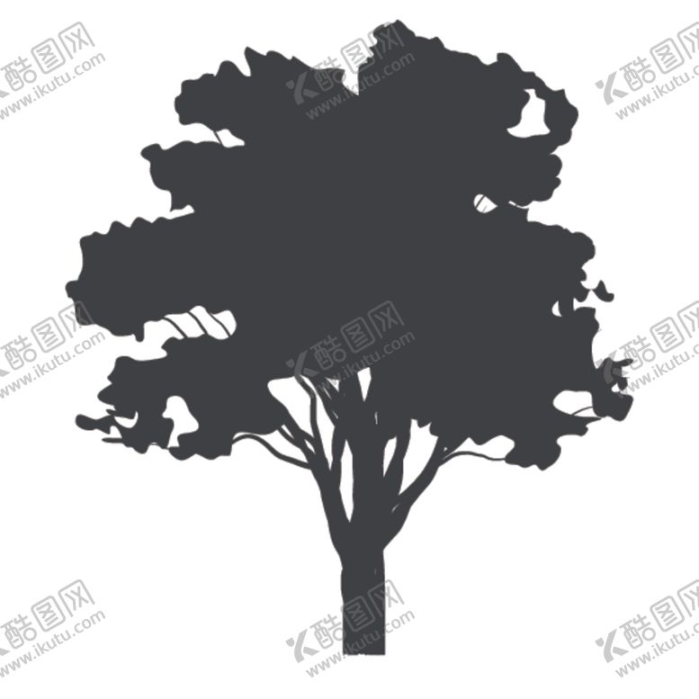 编号：54397209281104049888【酷图网】源文件下载-植物树木剪影