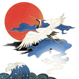 国潮仙鹤