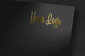 金色logo样机