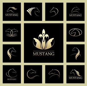 Mustang品牌标志设计集合