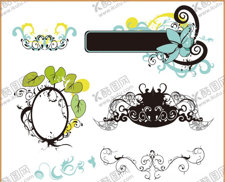 编号：55430909112042169476【酷图网】源文件下载-藤蔓树叶植物花纹