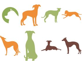 卡通狗犬类可爱小宠物