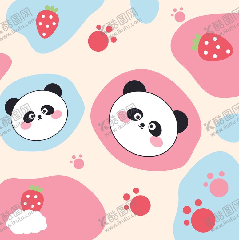 编号：44775505112046504350【酷图网】源文件下载-熊猫插画