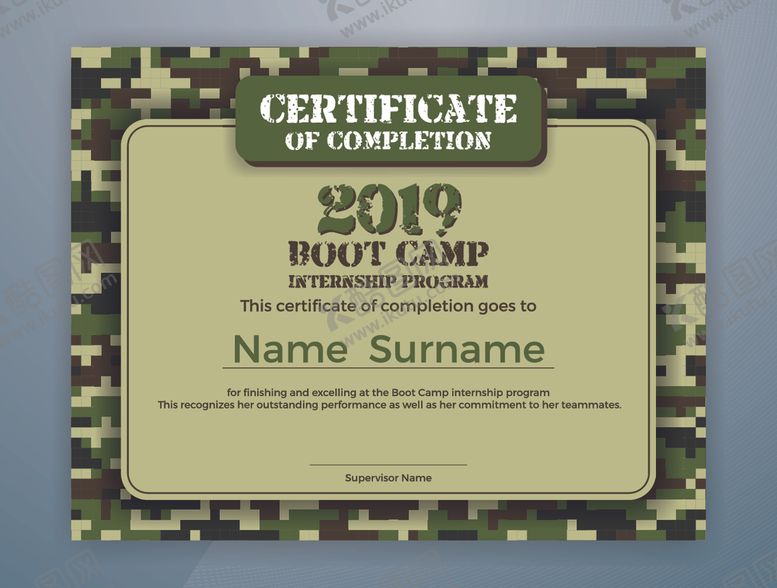 编号：48181910120123525241【酷图网】源文件下载-证书模版