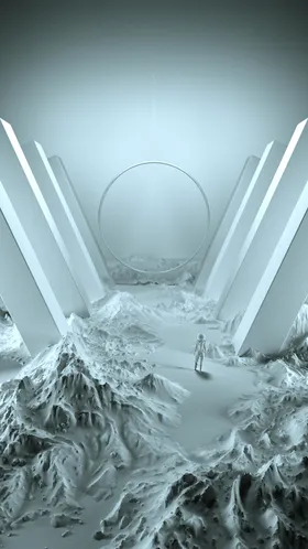 白色背景场空间配图质感