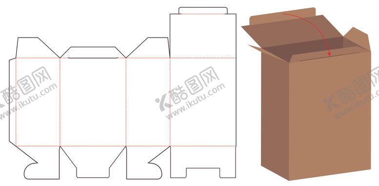 编号：57077610121127195169【酷图网】源文件下载-纸质包装盒刀模设计图