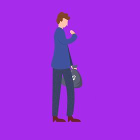 手绘男人男孩