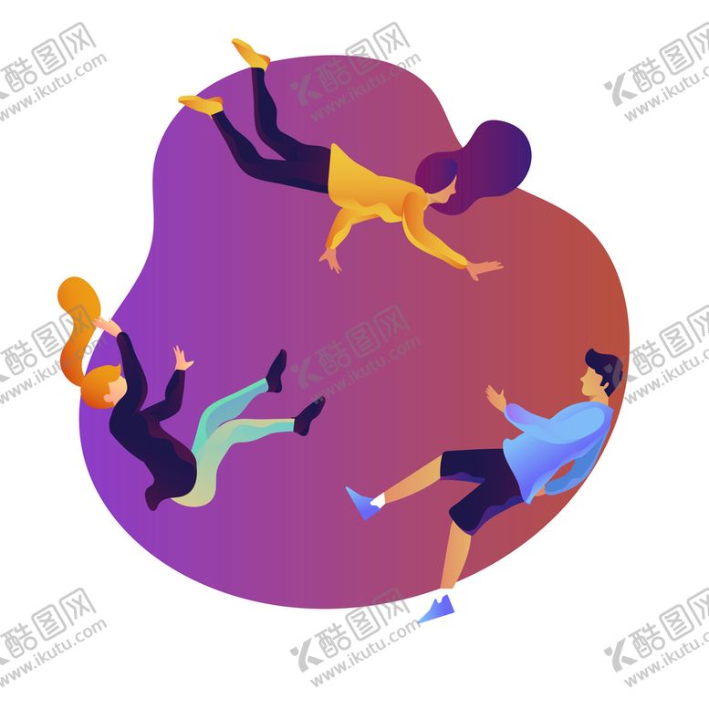 编号：43107810101339085609【酷图网】源文件下载-失重的人