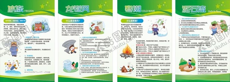 编号：56657209190739363974【酷图网】源文件下载-防灾减灾预防自然灾害系列海报